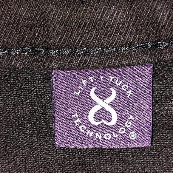 NYDJ Women's High Rise Stretch Straight Leg Ankle Jeans Black Size 12 EUC - Picture 9 of 12